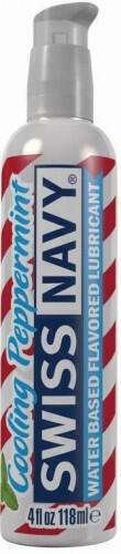 Ароматизированный лубрикант Swiss Navy Flavored Мятные конфеты на водной основе, 118 мл (Бесцветный) 