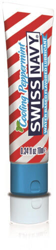 Ароматизированный лубрикант Swiss Navy Flavored Мятные конфеты на водной основе, 10 мл (Бесцветный) 