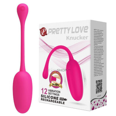Виброяйцо Pretty Love Knucker, розовый 