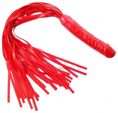Плеть Sitabella Ракета с ручкой-фаллоимитатором, красная (Красный) 