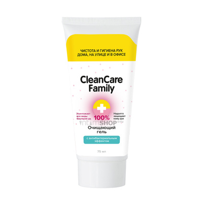 Очищающий гель CleanCare Family с антибактериальным эффектом, 75 мл (бесцветный) 