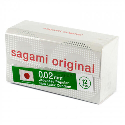 Полиуретановые презервативы Sagami Original 0.02, 12шт 