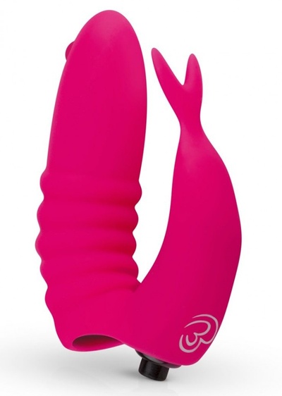 Ярко-розовая вибронасадка на палец Finger Vibrator Easy toys (ярко-розовый) 