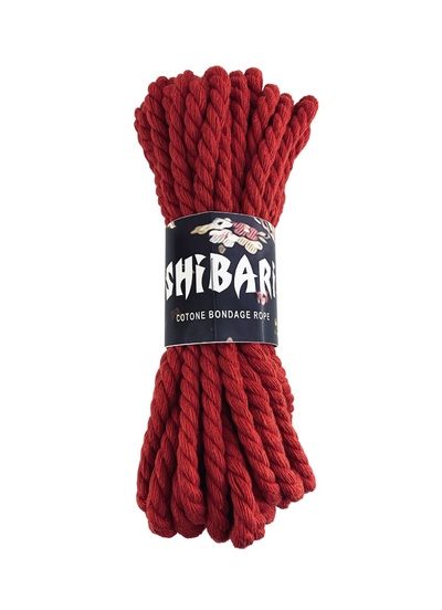 Feral Feelings Shibari Rope - Хлопковая веревка для Шибари, 8 м (красная) Feral Feelings (Украина) (Красный) 