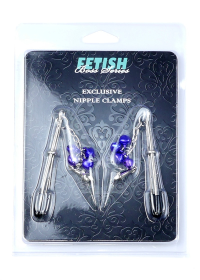 Fetish Boss Series Exclusive Nipple Clamps No.6 - Зажимы для сосков (фиолетовый) 