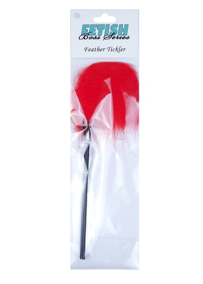 Feather Tickler Red - Boss Series Fetish - Тиклер (красный) 