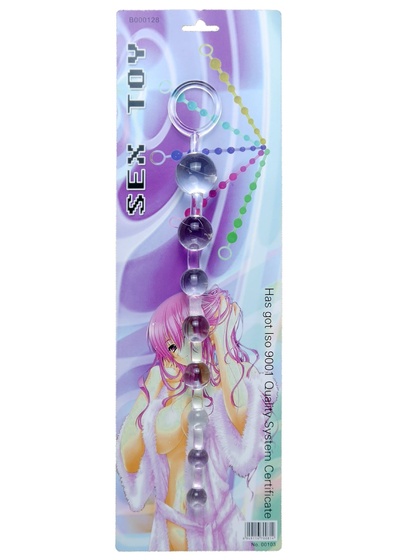 Jelly Anal 10 Beads Clear - Анальная цепочка, 29 см (прозрачный) Boss 