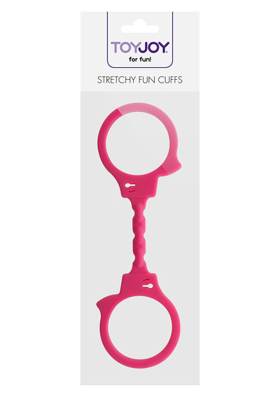 ToyJoy Stretchy Fun Cuffs Pink - Наручники, 25 см (розовые) Boss (Розовый) 