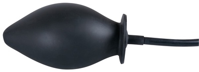 True Black Inflatable Anal Plug - Анальная пробка, 11,5 см (черный) Orion 