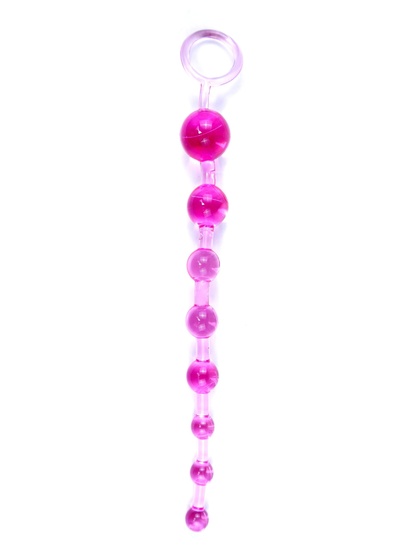 Boss Jelly Anal Beads Pink - Анальная цепочка, 29 см (розовый) 