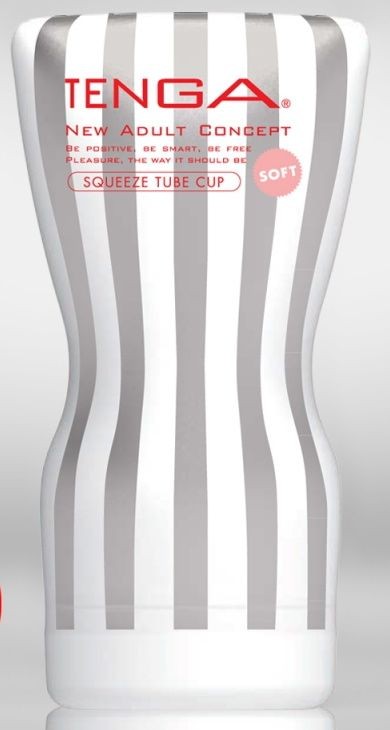 Мастурбатор TENGA Squeeze Tube Cup Soft (белый) 