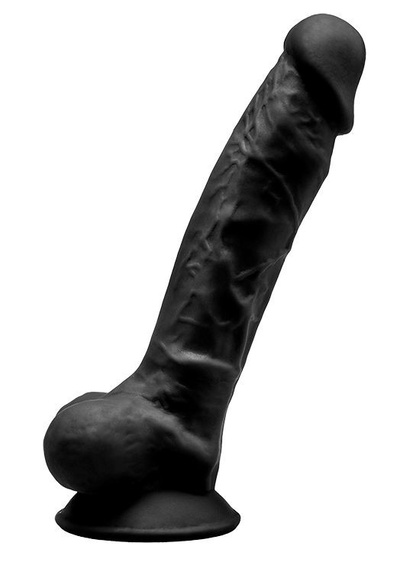 Черный фаллоимитатор на присоске MODEL 1 - 17,5 см. Adrien Lastic 