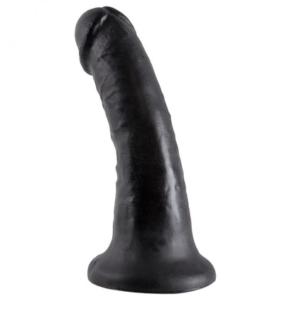 Чёрный фаллоимитатор с присоской 6" Cock - 15,2 см. PipeDream (черный) 