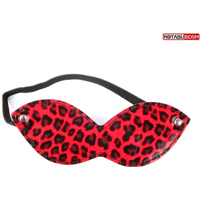 NoTabu - Эротическая маска с принтом леопарда (красный) 