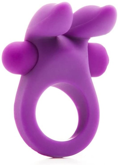 Виброкольцо Shots Media Rabbit Cockring, фиолетовое (Фиолетовый) 