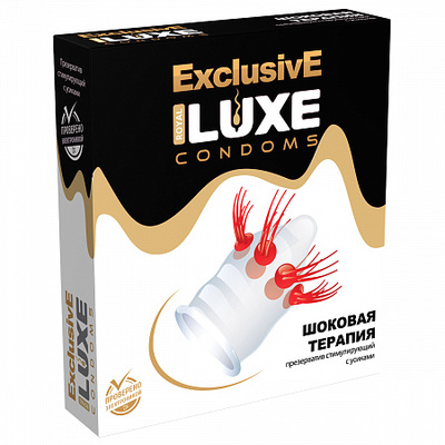 Презерватив Luxe Exclusive Шоковая терапия, 1 шт (Прозрачный) 