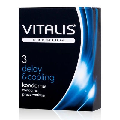 Презервативы VITALIS Delay & Cooling (Прозрачный) 