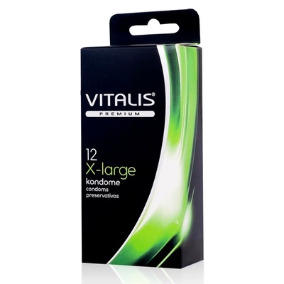 Презервативы VITALIS №12 Extra large (Прозрачный) 
