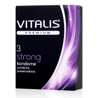 Презервативы VITALIS №3 strong (Прозрачный) 