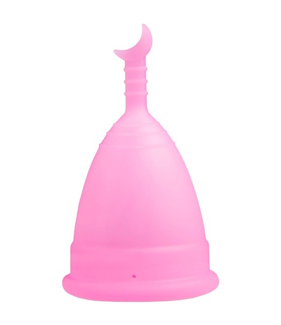 Менструальная чаша Pink Rabbit с черным мешочком, 12 г (Розовый) 