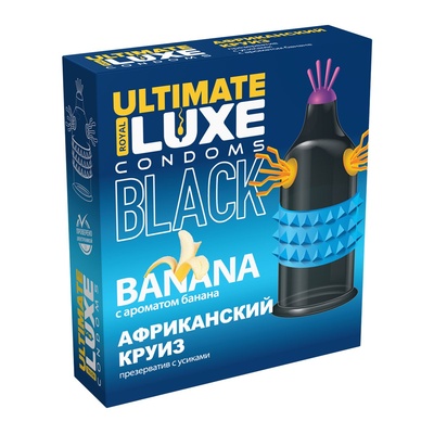 Презерватив Luxe Black Ultimate Африканский Круиз (Банан) 
