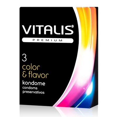 Презервативы VITALIS №3 color (разноцветный) 