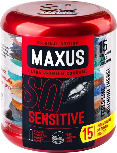 Презервативы MAXUS Sensitive, 15 штук 