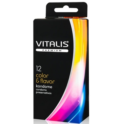 Презервативы VITALIS №12 Color & Flavor (разноцветный) 