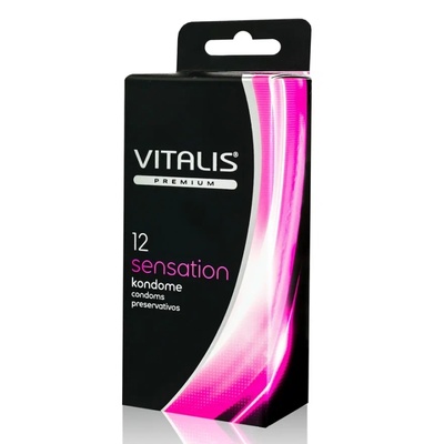 Презервативы VITALIS №12 Sensation (Розовый) 