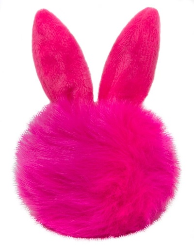 Брелок кролик пушистый с ушками, розовый Прочие 