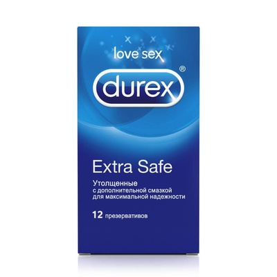Презервативы Durex Extra Safe №12 утолщенные, 12 шт 