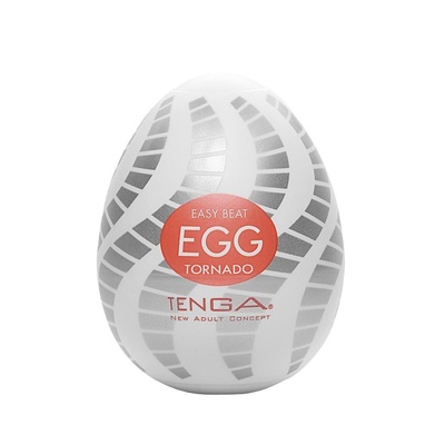 Мастурбатор яйцо Tenga Egg Tornado №16, одноразовый (Белый) 