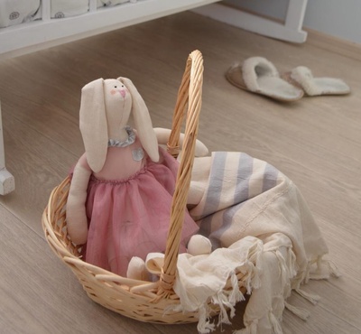 Игрушка мягкая Кролик Тильда, розово-белая Прочие (Розовый) 