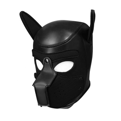 Маска собаки Lapin Rose Puppy Hood, черная (Черный) 