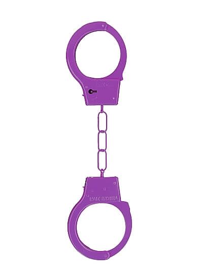 Наручники декоративные Shots Media Metal Handcuffs, фиолетовые (Фиолетовый) 