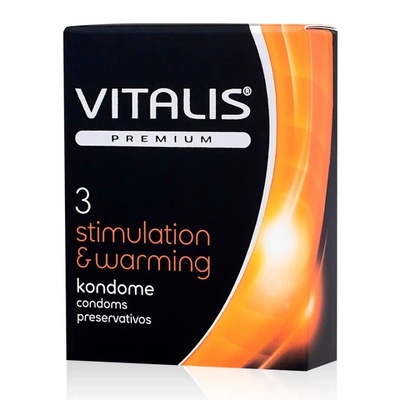Презервативы VITALIS stimulation and warming effect (Прозрачный) 
