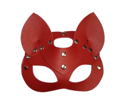 Маска кошки Passion Belts Китти, красная (Красный) 