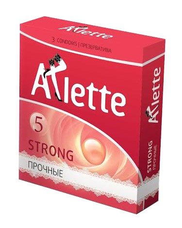 Презервативы Arlette №3 Strong прочные, 3 шт 