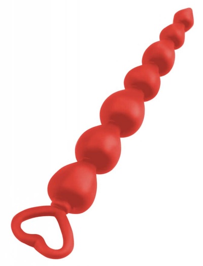 Анальная елочка Juicy Toyz размер M, красная (Красный) 