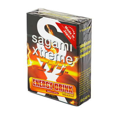 Презервативы SAGAMI Xtreme 0.04 Energy, латекс, 3 шт (Прозрачный) 