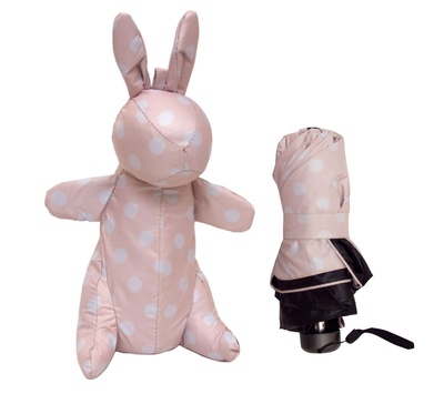 Зонт с чехлом Кролик, розовый Прочие 
