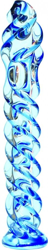 Стимулятор стеклянный Arno 002, голубой 
