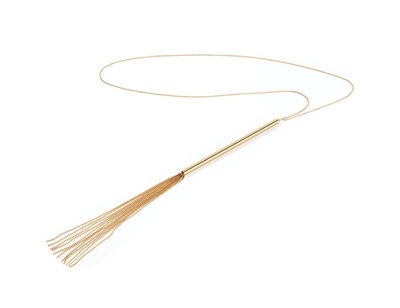 Ожерелье-кнут Bijoux Indiscrets Magnifique Necklace Whip, золотистое (Золотистый) 