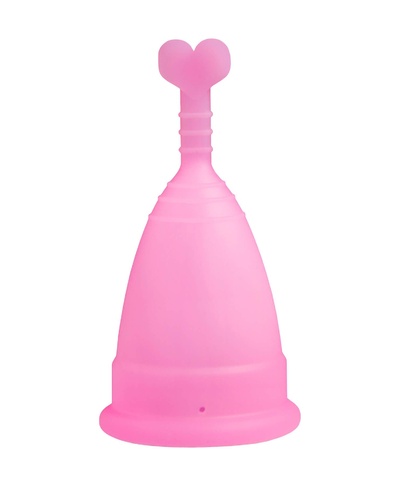 Менструальная чаша Pink Rabbit с черным мешочком, 11 г (Розовый) 