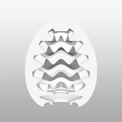 Мастурбатор яйцо Tenga Egg Wavy №1, одноразовый (Белый) 