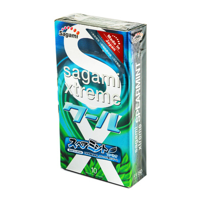 Презервативы Sagami Xtreme 0.04 Mint, латекс, 10 шт (Прозрачный) 
