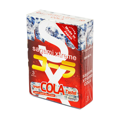 Презервативы Sagami Xtreme 0.04 Cola, латекс, 3 шт (Прозрачный) 