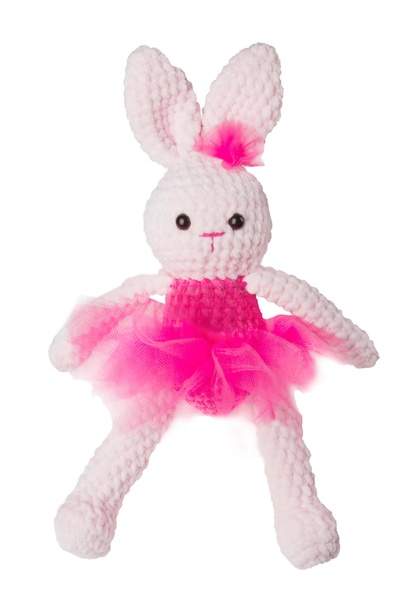 Зайка в юбке Hand Made, малиновая Pink Rabbit toys (Розовый) 