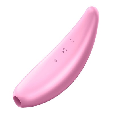 Вакуум-волновой бесконтактный стимулятор клитора Satisfyer Curvy 3+, розовый 