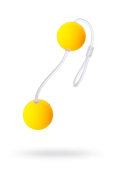 Вагинальные шарики Sexus Funny Five, ABS пластик, желтые TOYFA (Желтый) 